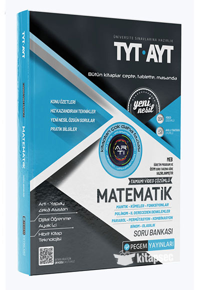 TYT-AYT Matematik Mantık Kümeler Fonksiyonlar Soru Bankası Pegem Akademi Yayıncılık